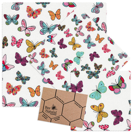 Butterflies - White - Variety Pack (S/M/L)